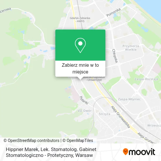 Mapa Hippner Marek, Lek. Stomatolog. Gabinet Stomatologiczno - Protetyczny