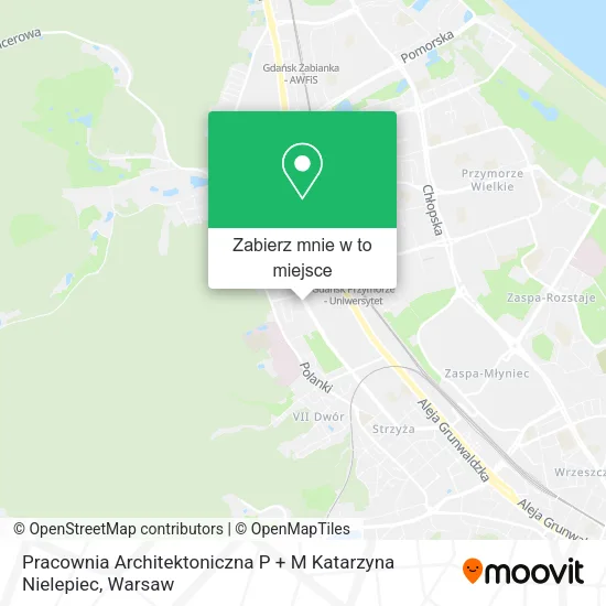 Mapa Pracownia Architektoniczna P + M Katarzyna Nielepiec