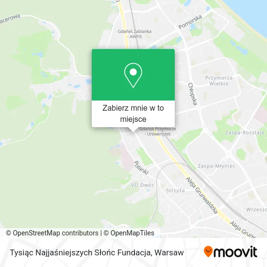 Mapa Tysiąc Najjaśniejszych Słońc Fundacja