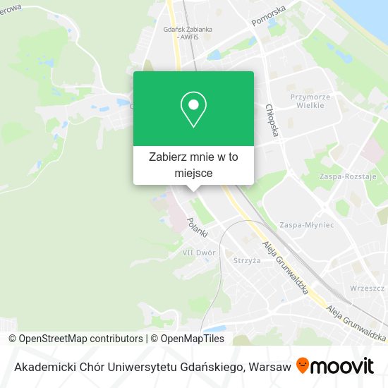 Mapa Akademicki Chór Uniwersytetu Gdańskiego