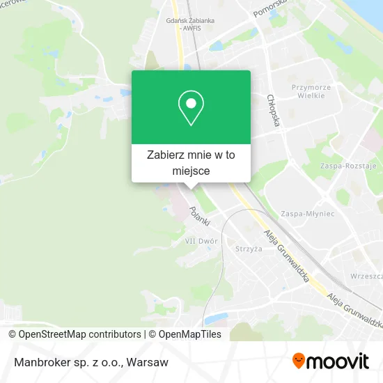 Mapa Manbroker sp. z o.o.