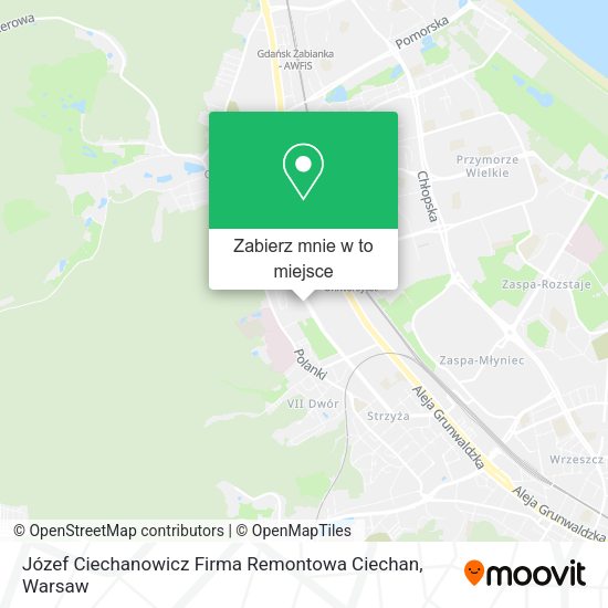 Mapa Józef Ciechanowicz Firma Remontowa Ciechan