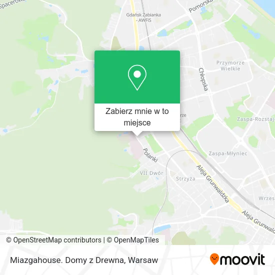 Mapa Miazgahouse. Domy z Drewna