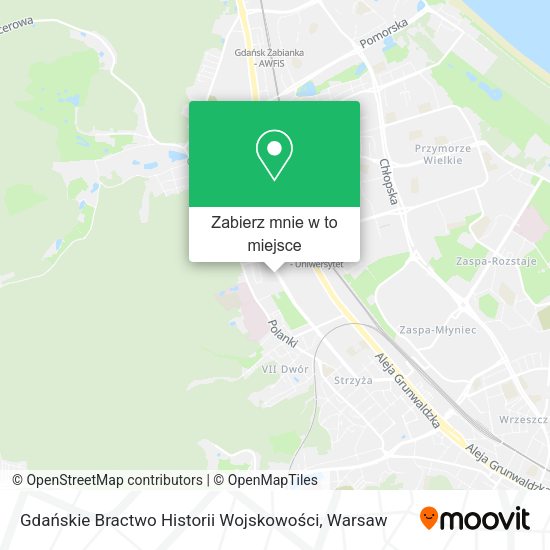 Mapa Gdańskie Bractwo Historii Wojskowości