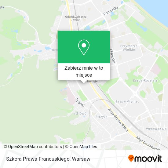 Mapa Szkoła Prawa Francuskiego