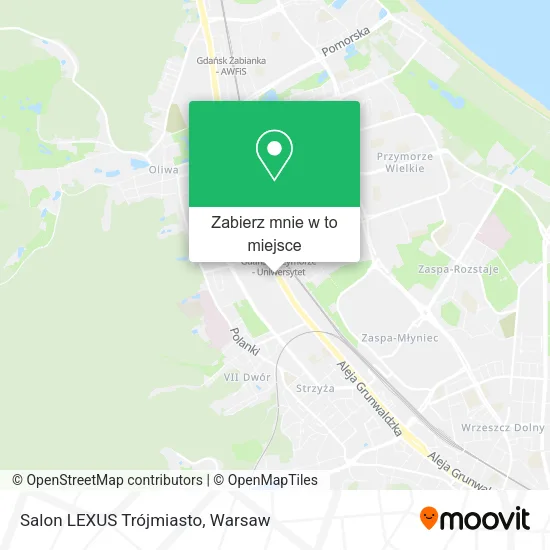 Mapa Salon LEXUS Trójmiasto