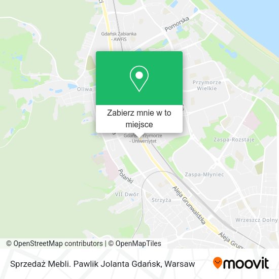 Mapa Sprzedaż Mebli. Pawlik Jolanta Gdańsk