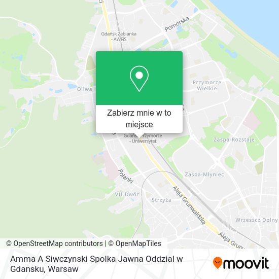 Mapa Amma A Siwczynski Spolka Jawna Oddzial w Gdansku