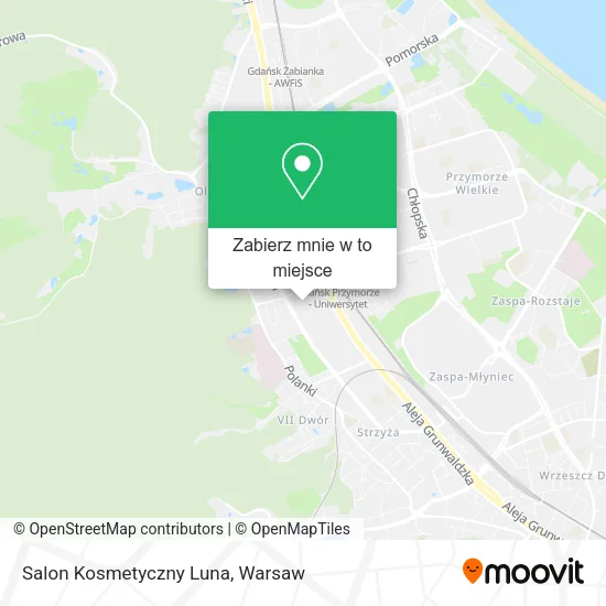 Mapa Salon Kosmetyczny Luna