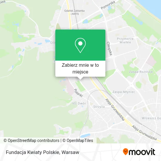 Mapa Fundacja Kwiaty Polskie