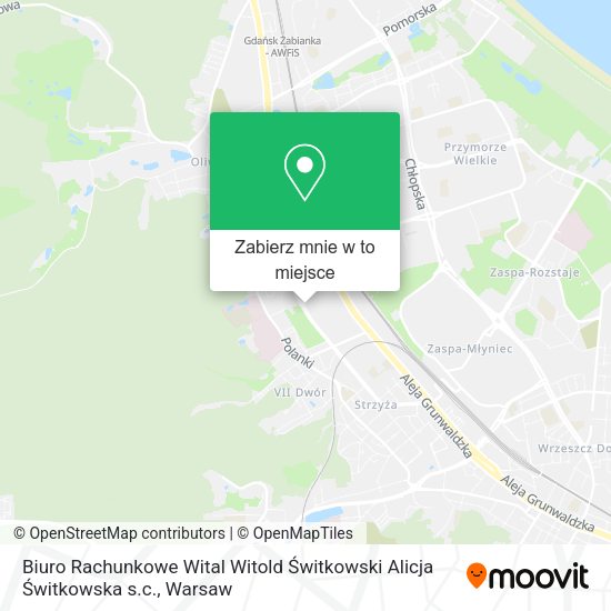 Mapa Biuro Rachunkowe Wital Witold Świtkowski Alicja Świtkowska s.c.