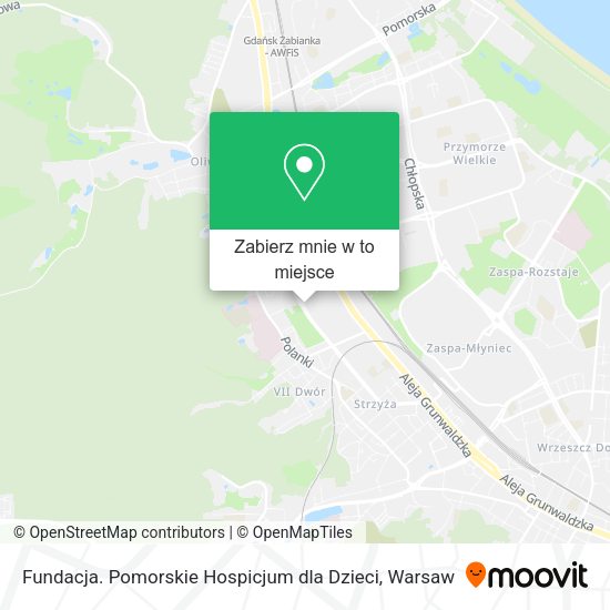 Mapa Fundacja. Pomorskie Hospicjum dla Dzieci