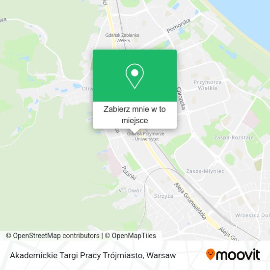 Mapa Akademickie Targi Pracy Trójmiasto