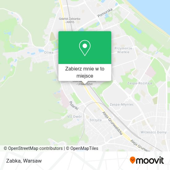 Mapa Zabka