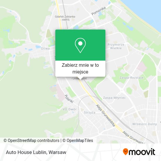 Mapa Auto House Lublin