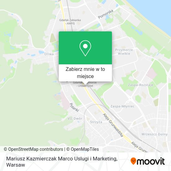 Mapa Mariusz Kazmierczak Marco Uslugi i Marketing