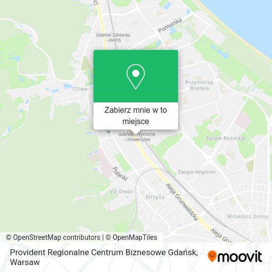 Mapa Provident Regionalne Centrum Biznesowe Gdańsk