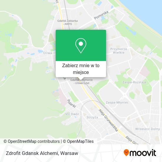 Mapa Zdrofit Gdansk Alchemi