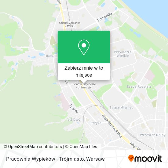 Mapa Pracownia Wypieków - Trójmiasto