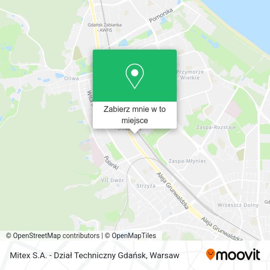 Mapa Mitex S.A. - Dział Techniczny Gdańsk