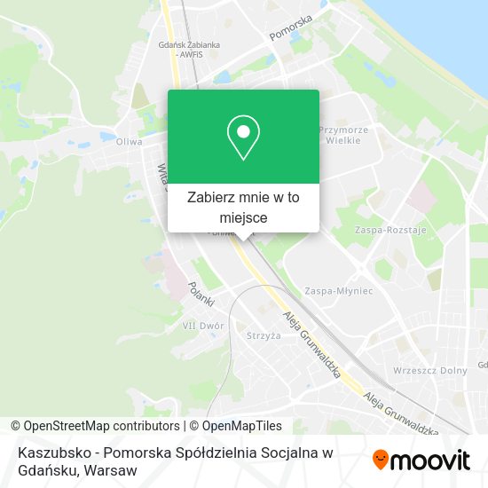 Mapa Kaszubsko - Pomorska Spółdzielnia Socjalna w Gdańsku