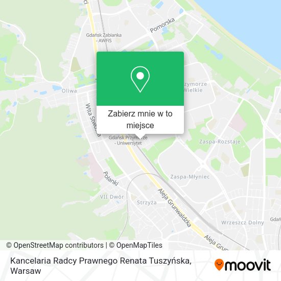 Mapa Kancelaria Radcy Prawnego Renata Tuszyńska