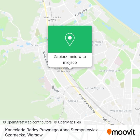 Mapa Kancelaria Radcy Prawnego Anna Stempniewicz-Czarnecka