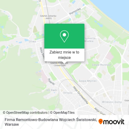 Mapa Firma Remontowo-Budowlana Wojciech Świstowski