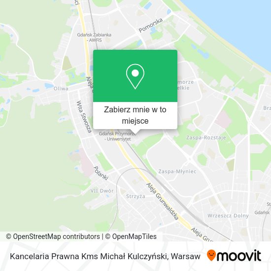 Mapa Kancelaria Prawna Kms Michał Kulczyński