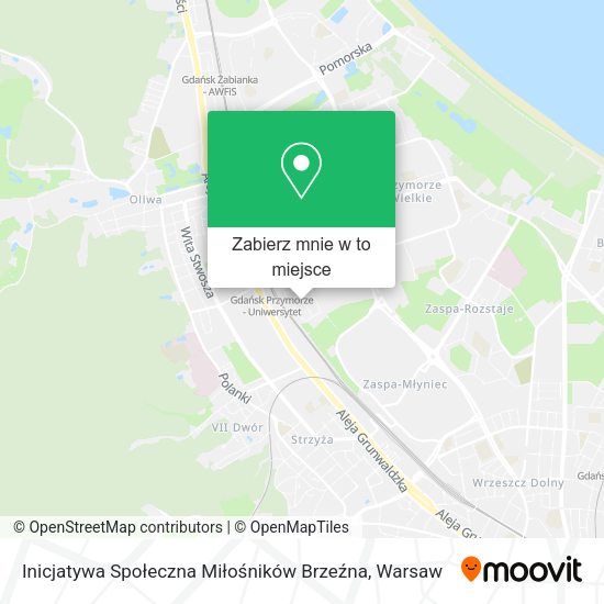 Mapa Inicjatywa Społeczna Miłośników Brzeźna