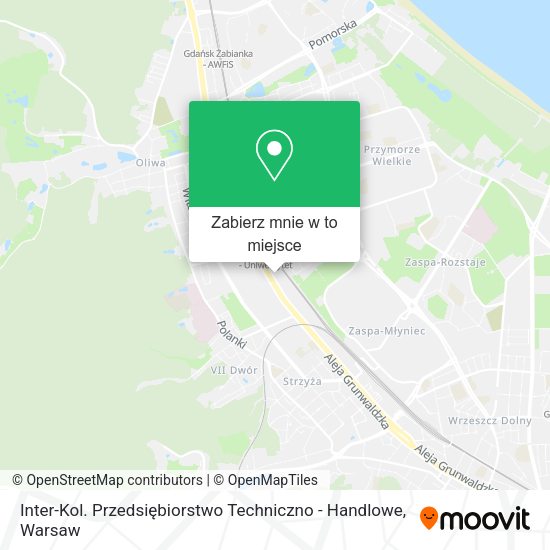 Mapa Inter-Kol. Przedsiębiorstwo Techniczno - Handlowe