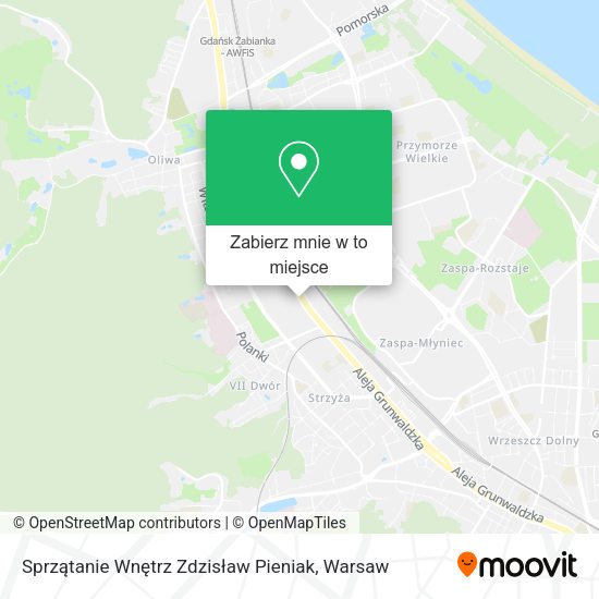 Mapa Sprzątanie Wnętrz Zdzisław Pieniak