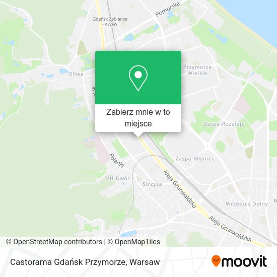 Mapa Castorama Gdańsk Przymorze