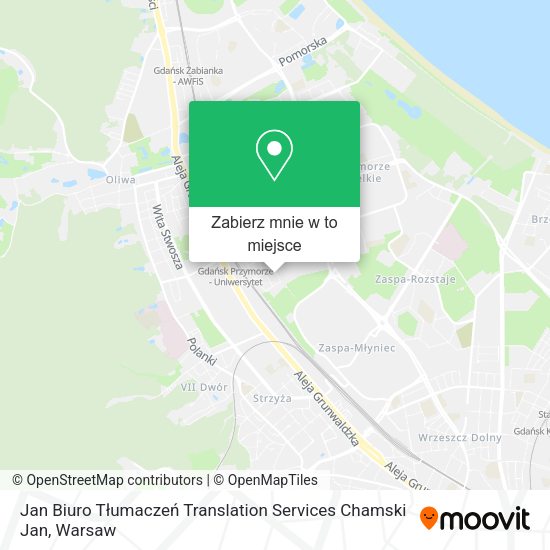 Mapa Jan Biuro Tłumaczeń Translation Services Chamski Jan