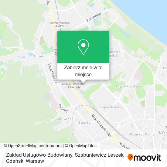 Mapa Zakład Usługowo-Budowlany. Szabuniewicz Leszek Gdańsk