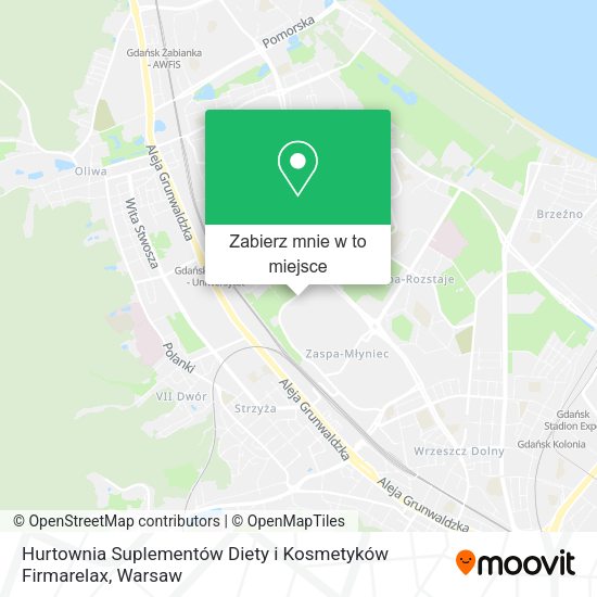 Mapa Hurtownia Suplementów Diety i Kosmetyków Firmarelax