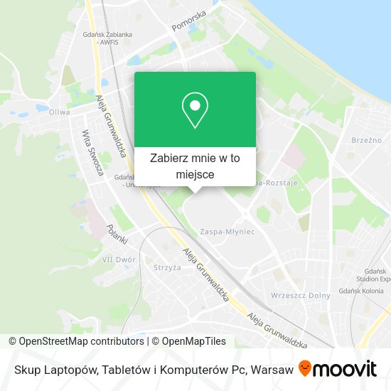 Mapa Skup Laptopów, Tabletów i Komputerów Pc