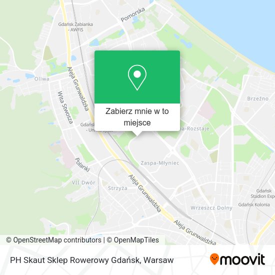 Mapa PH Skaut Sklep Rowerowy Gdańsk