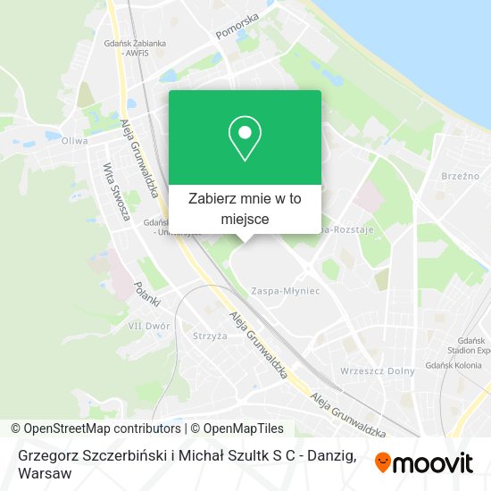 Mapa Grzegorz Szczerbiński i Michał Szultk S C - Danzig