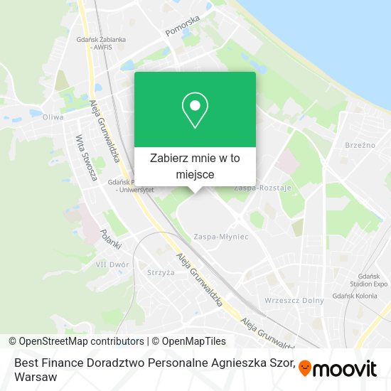 Mapa Best Finance Doradztwo Personalne Agnieszka Szor