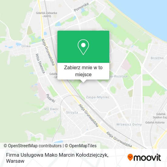 Mapa Firma Usługowa Mako Marcin Kołodziejczyk