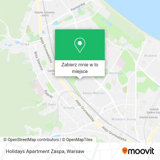 Mapa Holidays Apartment Zaspa