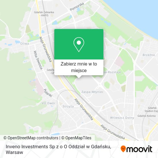 Mapa Inveno Investments Sp z o O Oddział w Gdańsku