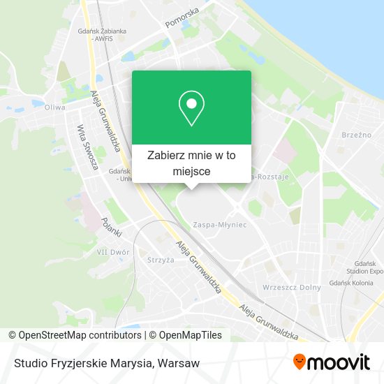 Mapa Studio Fryzjerskie Marysia