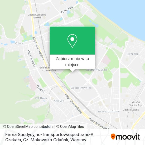 Mapa Firma Spedycyjno-Transportowaspedtrans-A. Czekała, Cz. Makowska Gdańsk