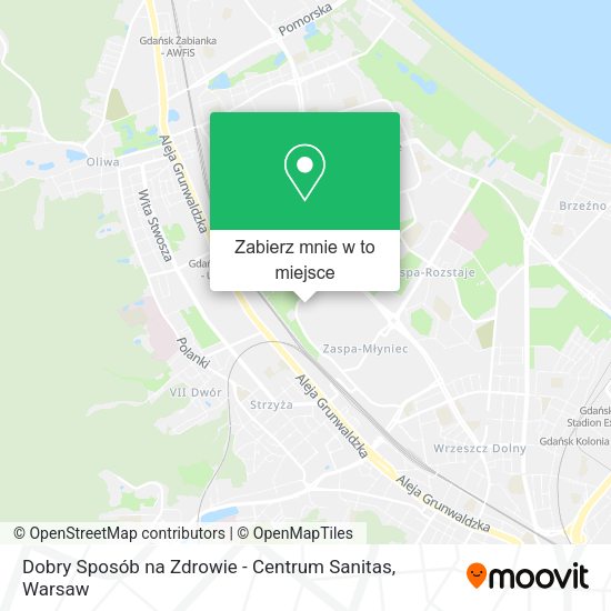 Mapa Dobry Sposób na Zdrowie - Centrum Sanitas