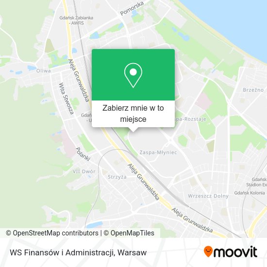 Mapa WS Finansów i Administracji