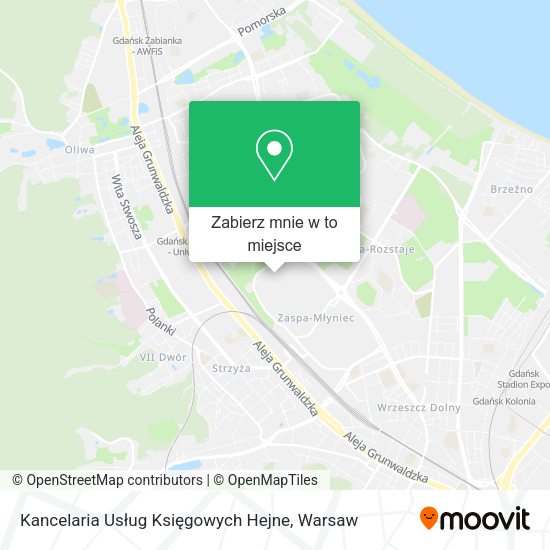 Mapa Kancelaria Usług Księgowych Hejne