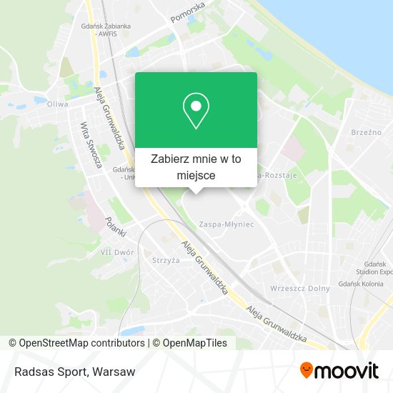 Mapa Radsas Sport