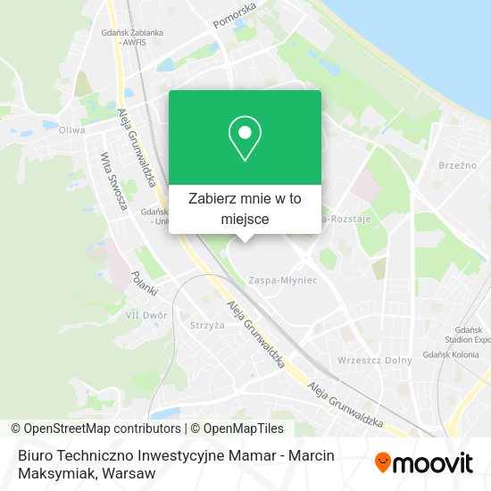 Mapa Biuro Techniczno Inwestycyjne Mamar - Marcin Maksymiak